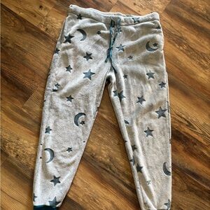 Women's Gray Star and Moon Pajama Pants